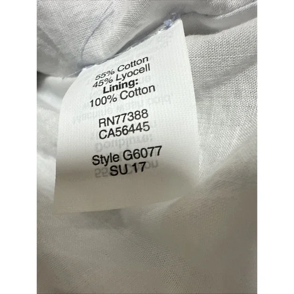 Madewell Dress Womens Size 8 Blue Midi‎ Cotton Boho Prairie Lined Sleeveless - Picture 5 of 8